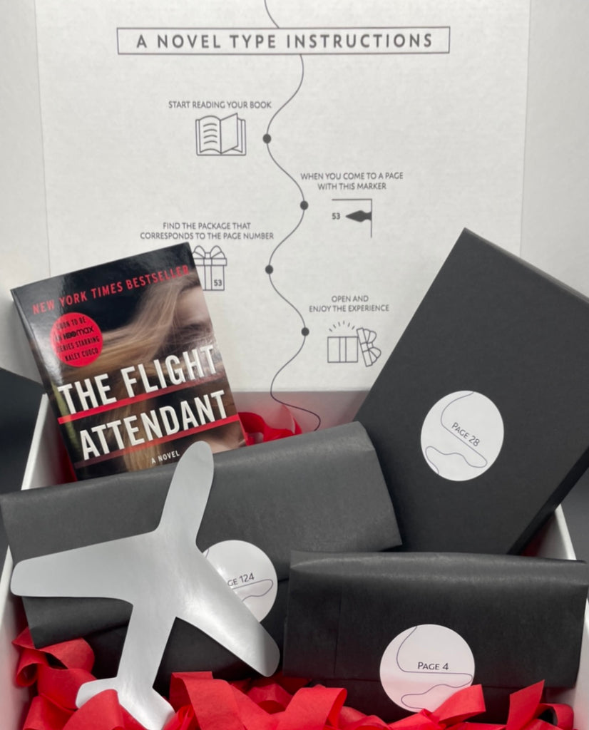 Book box and packages featuring The Flight Attendant by Chris Bohjalian